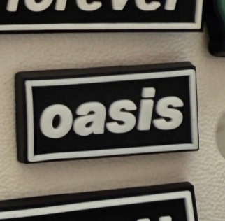 Oasis band shoe charm collection