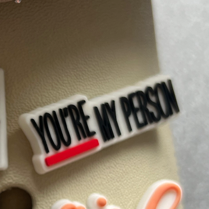 Quote shoe charms - Booked&Busy, Self love club, girl boss, you're my person, limited edition, sit on this shoe charm