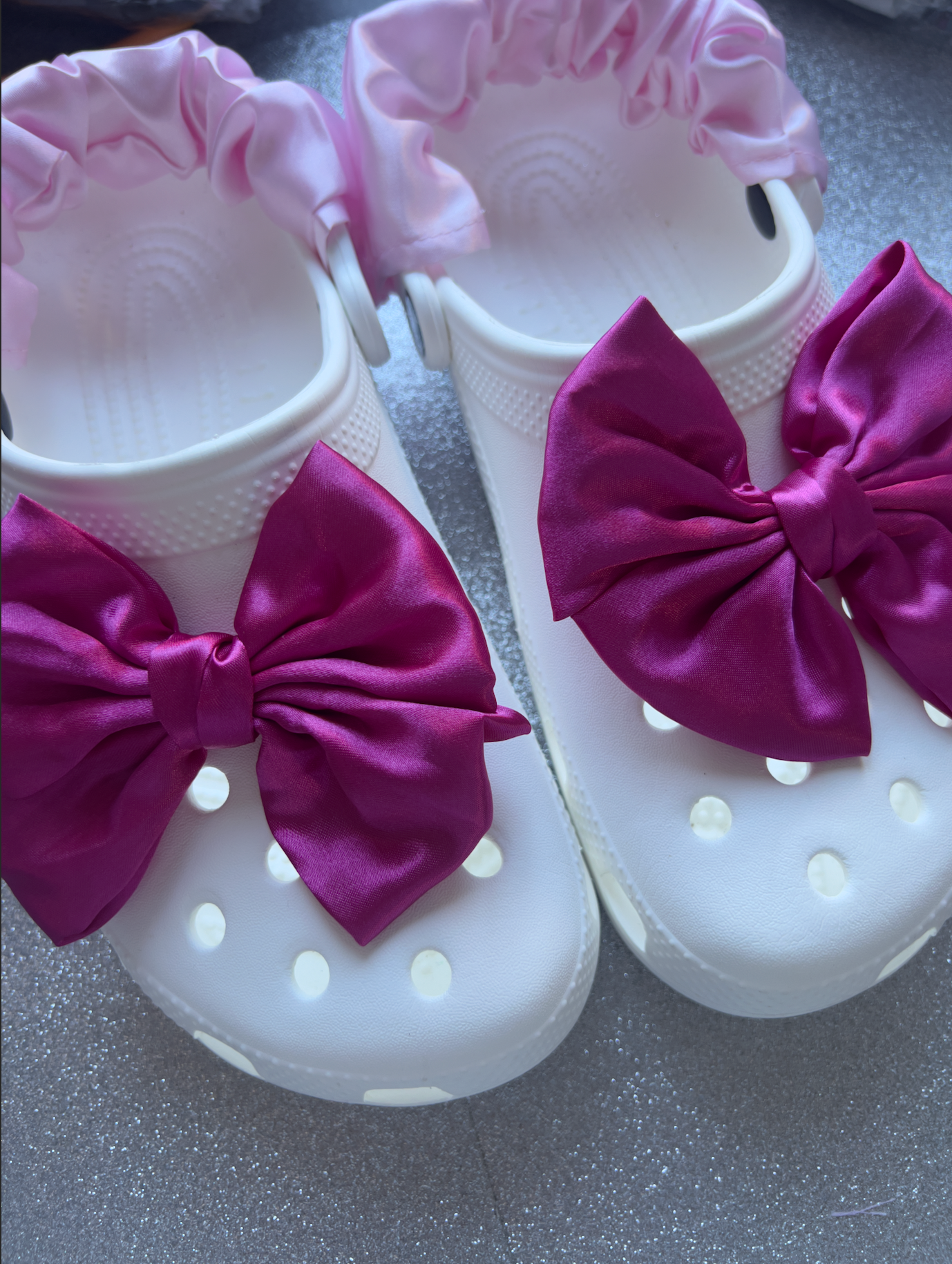 x2 clog bows - multiple colours COMES IN PAIRS