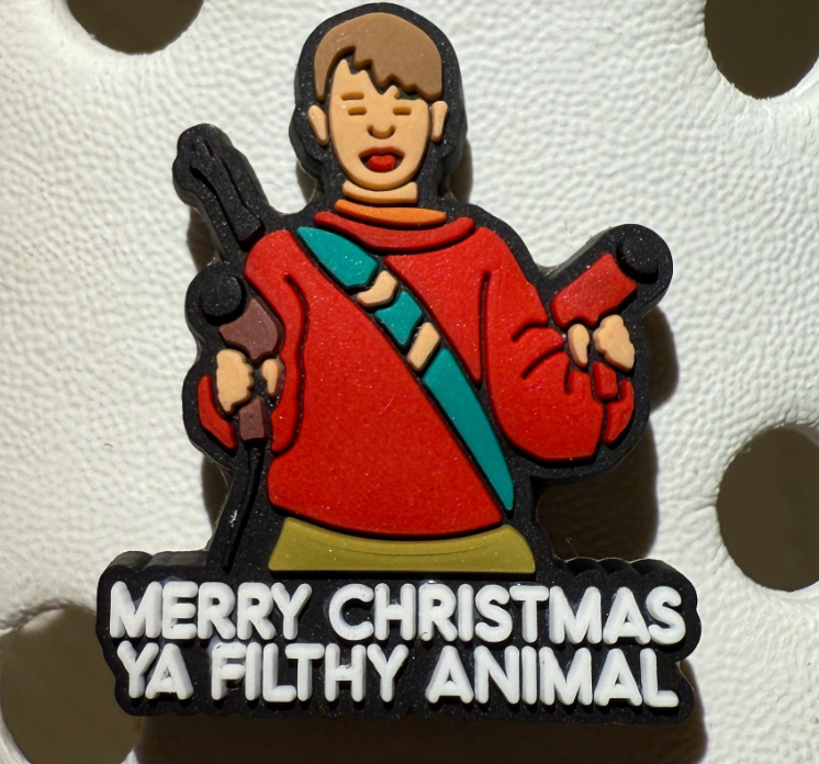 Merry Christmas ya filthy animal shoe charm - home alone