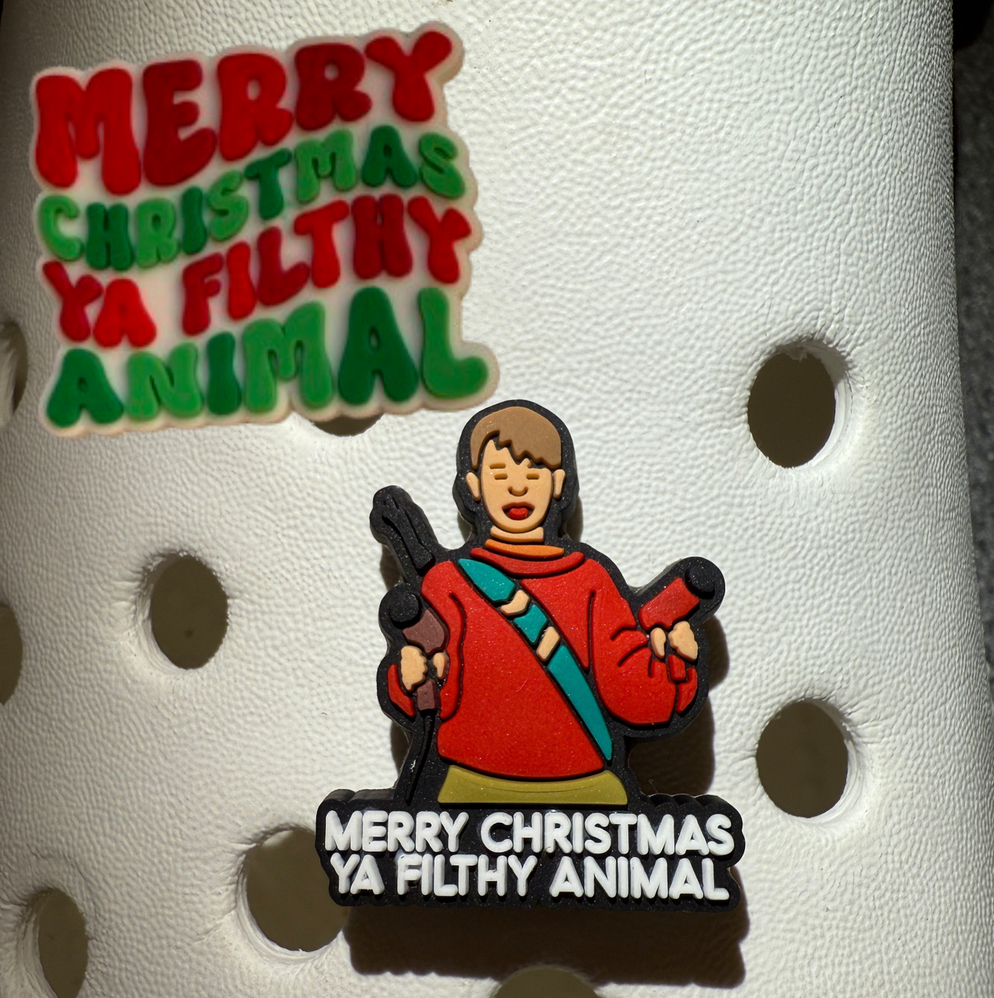 Merry Christmas ya filthy animal shoe charm - home alone