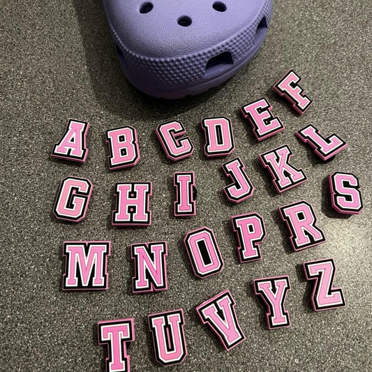 Pink Letters for Crocs